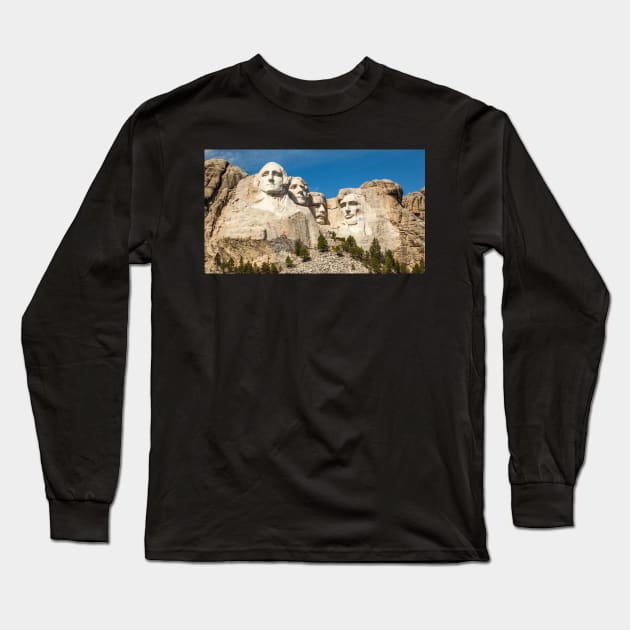 Mount Rushmore National Memorial - Black Hills, South Dakota Long Sleeve T-Shirt by mcdonojj